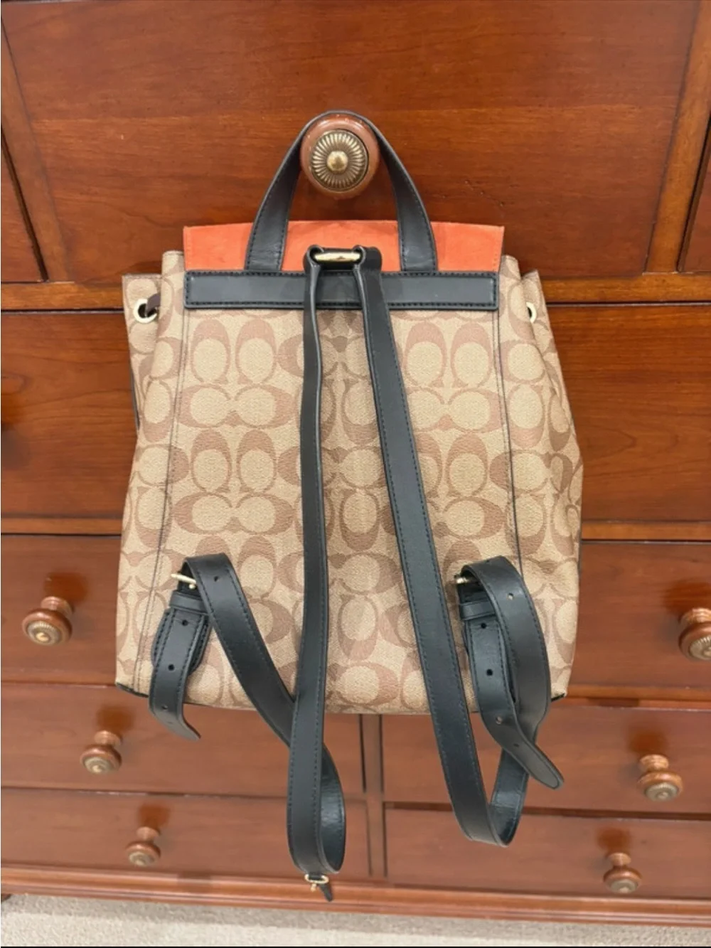 Coach backpack signature